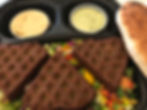 Falafel Waffle Hearts Platter
