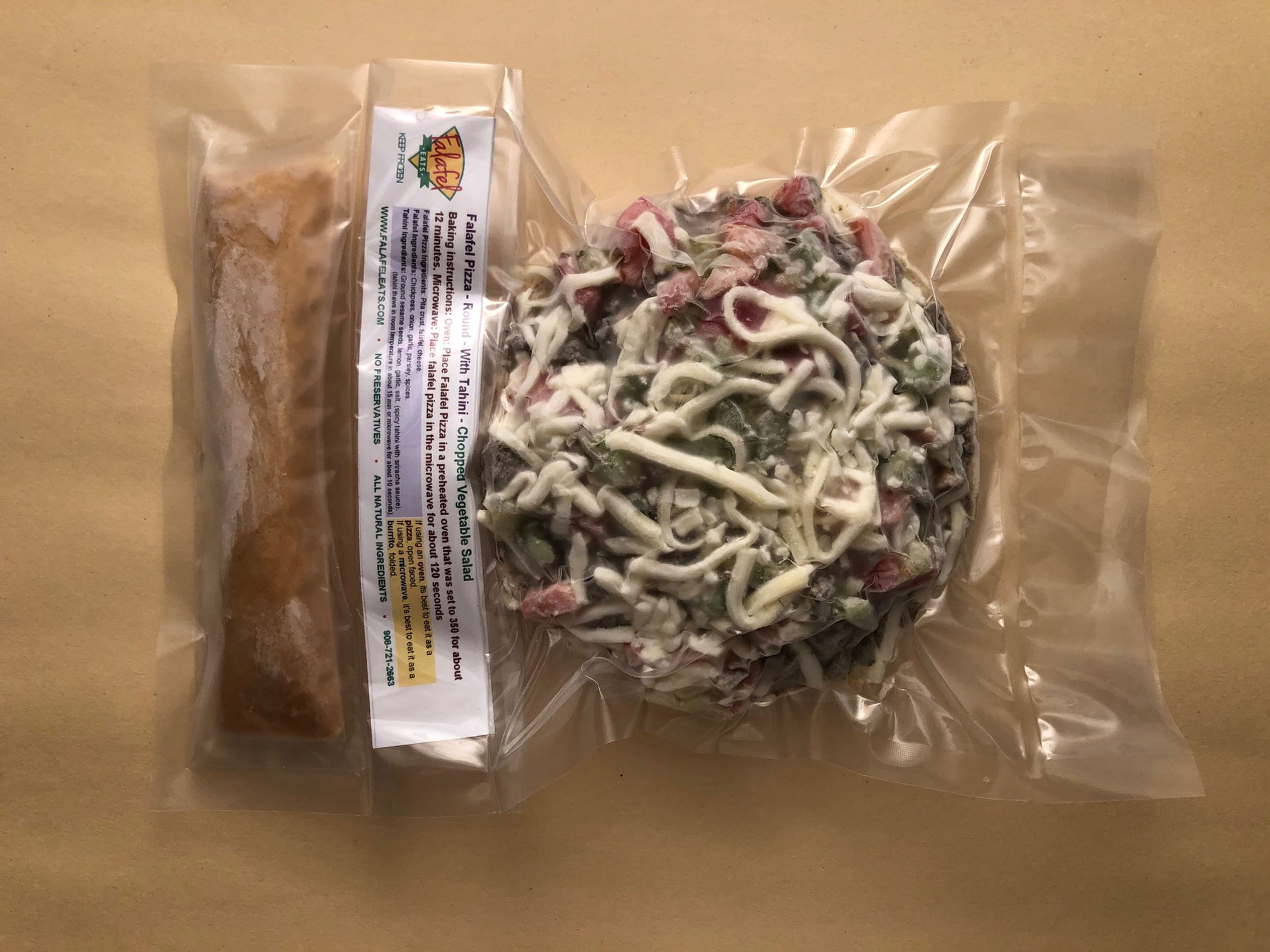 Vegetable Falafel Pizza