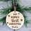 Thumbnail: Baby's First Christmas Custom Wood Tree Ornament