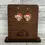 Thumbnail: Santa Highland Cow Wood Dangle Earrings