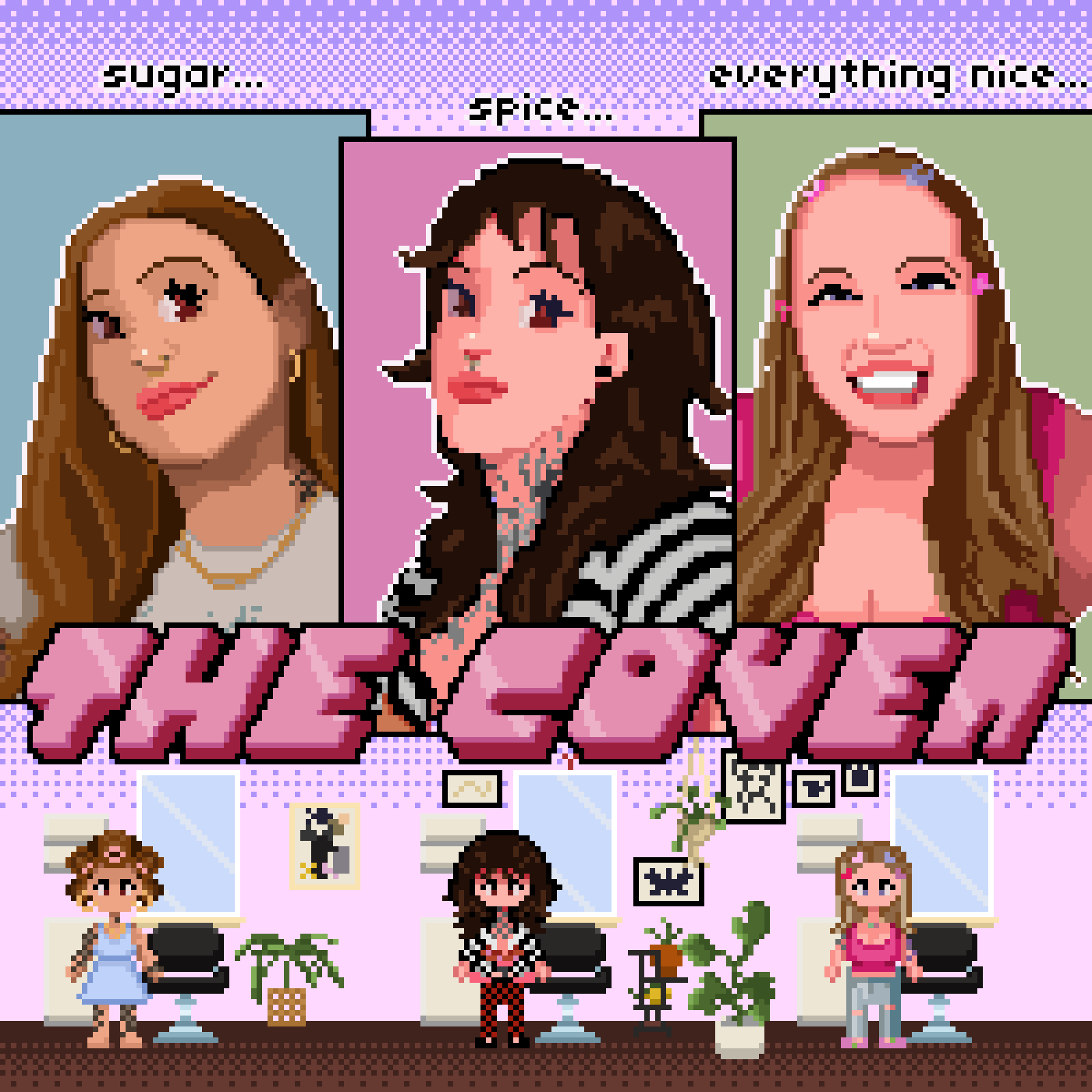 Coven Collective hair salon team — Alison, Penelope, and Megan, Oak Bay Victoria