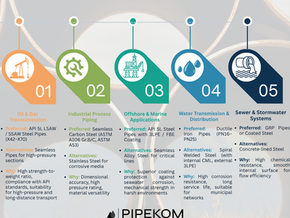 📌 Pipe Selection by Project Type: A Guide from a Leading Pipe Supplier in the Middle East
