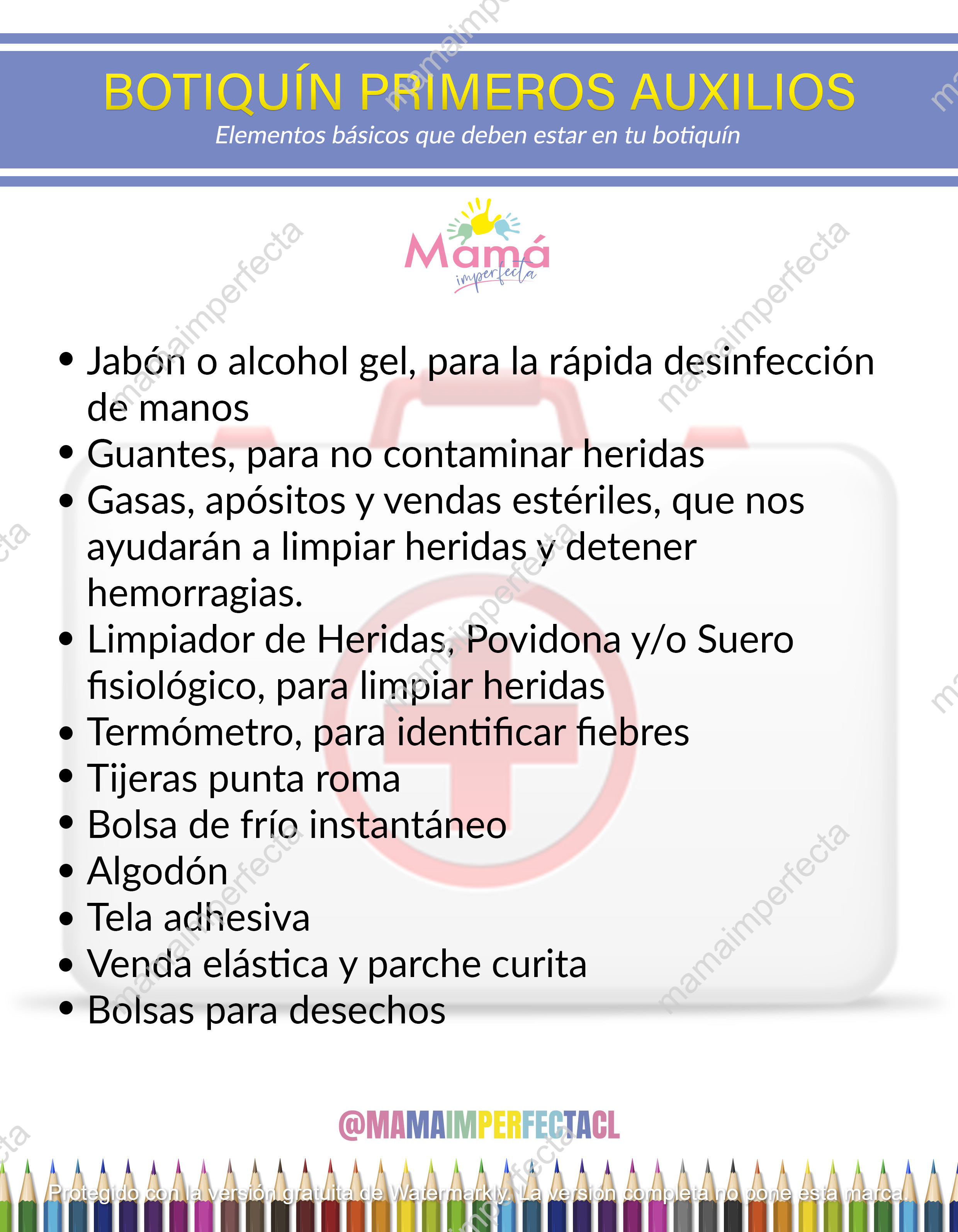 Botiquín Primeros Auxilios Descargable