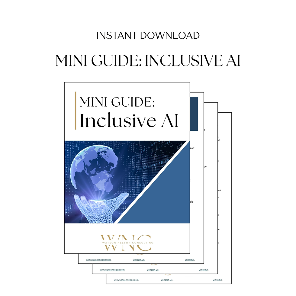 Mini Guide: Inclusive AI