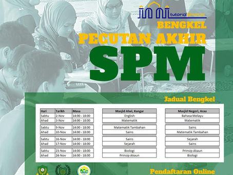 Bengkel Pecutan Akhir: Peperiksaan SPM
