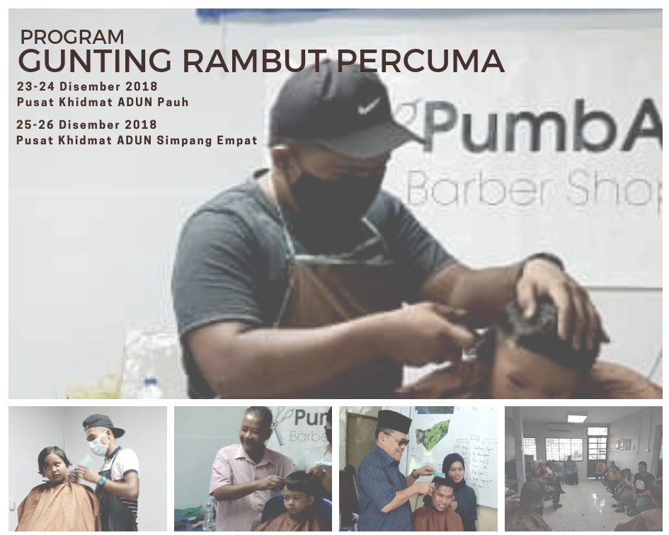 "GUNTING RAMBUT PERCUMA"