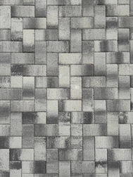 Тротуарная плитка в Нальчике - Кирпичики .Черно-белый микс. толщина 4 см