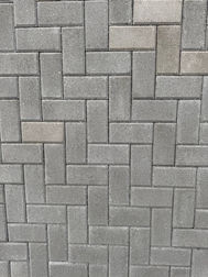 Тротуарная плитка в Нальчике - Кирпичики .Серый кирпичик. толщина 4 см