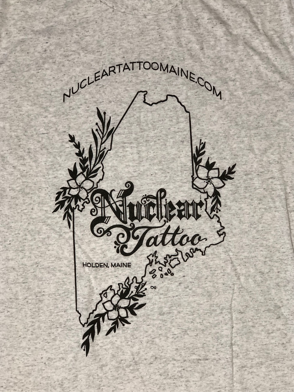 Thumbnail: Nuclear Tattoo Unisex T-shirt with Maine Logo