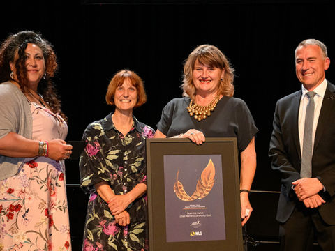 the OWCC members receiving an award