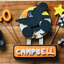 Motor-cross Birthday Cake