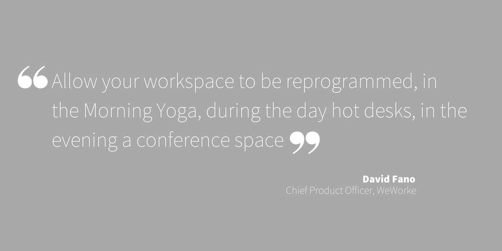 allow your work space to be reprogrammed