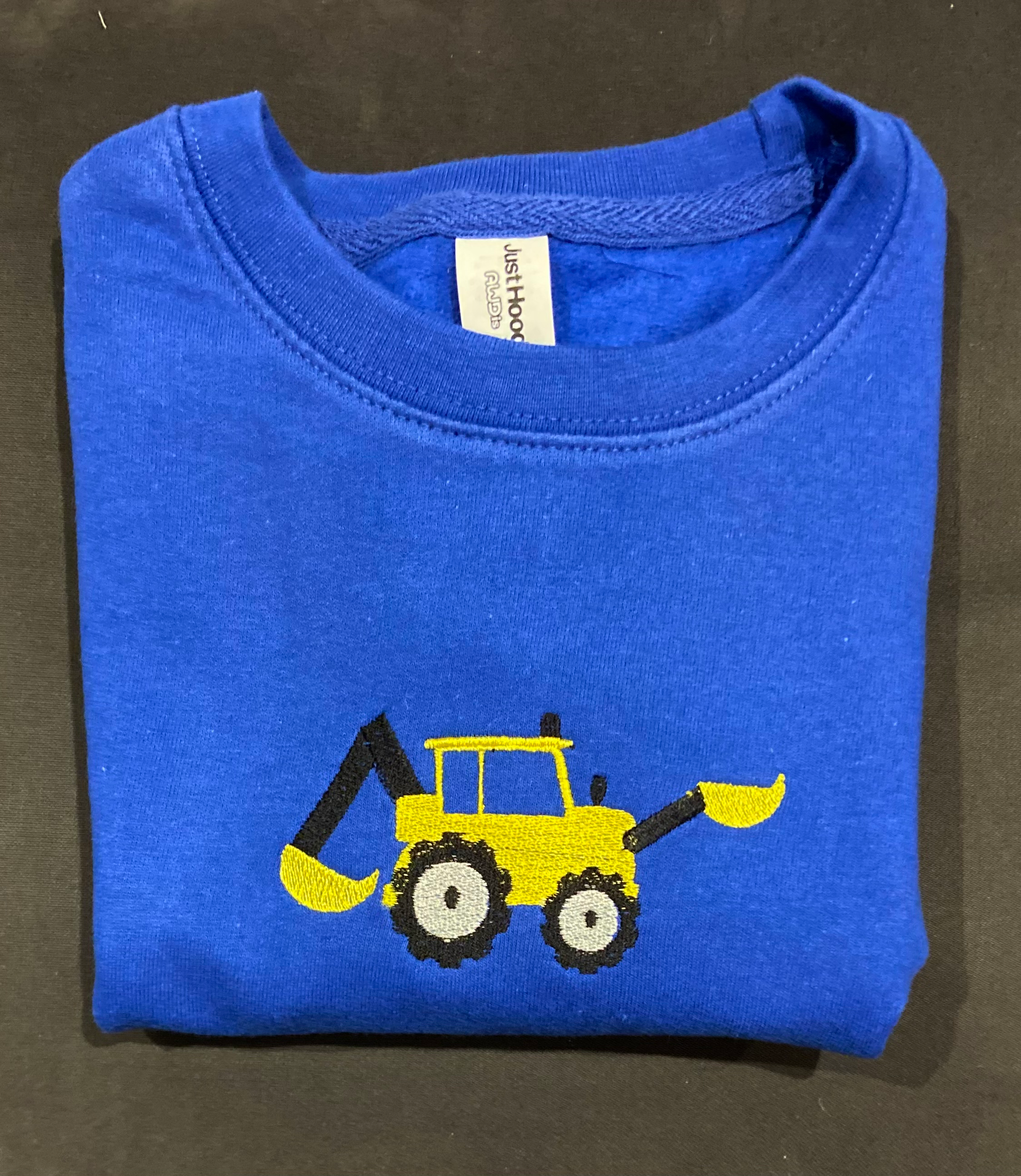 Digger Sweatshirt for Baby/Toddler/Kids 1 - 2, 3 - 4,  5 - 6 &  7 - 8 years