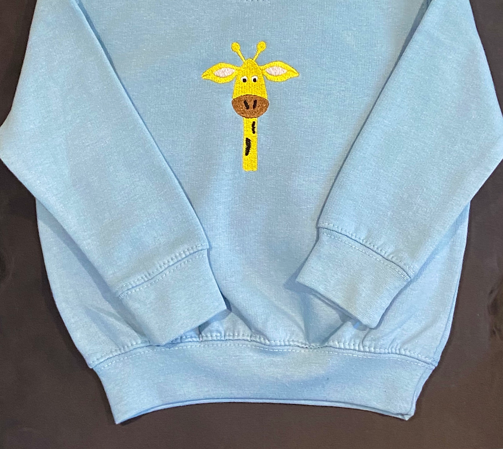 Thumbnail: Long Necked Giraffe Hoodie 1 - 2, 3 - 4, 5 - 6, 7 - 8 years