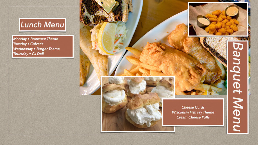 Lunch and Banquet Menus