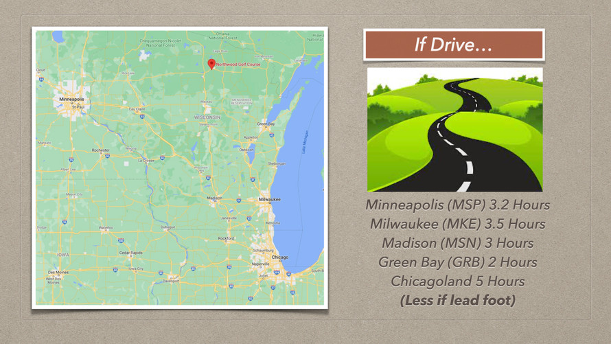 Travel by car to Rhinelander