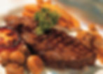 Plato de bistec a la parrilla