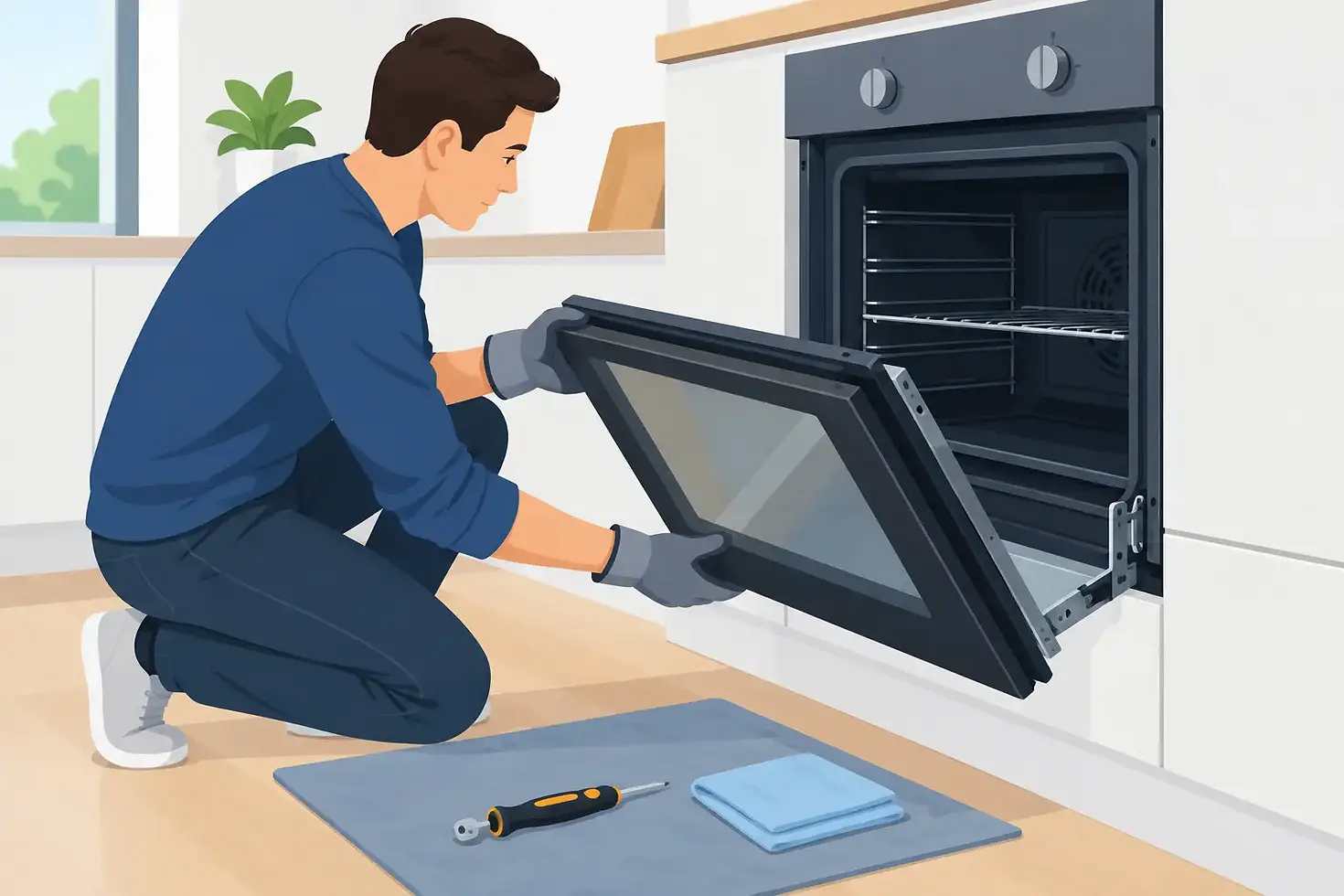 How to Remove an Oven Door Safely at Home