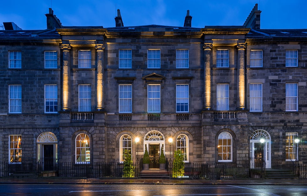 front of hotel