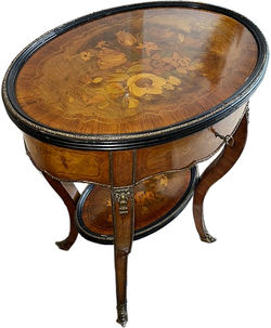 19th Century French Kingwood and Marquetry Coiffeuse