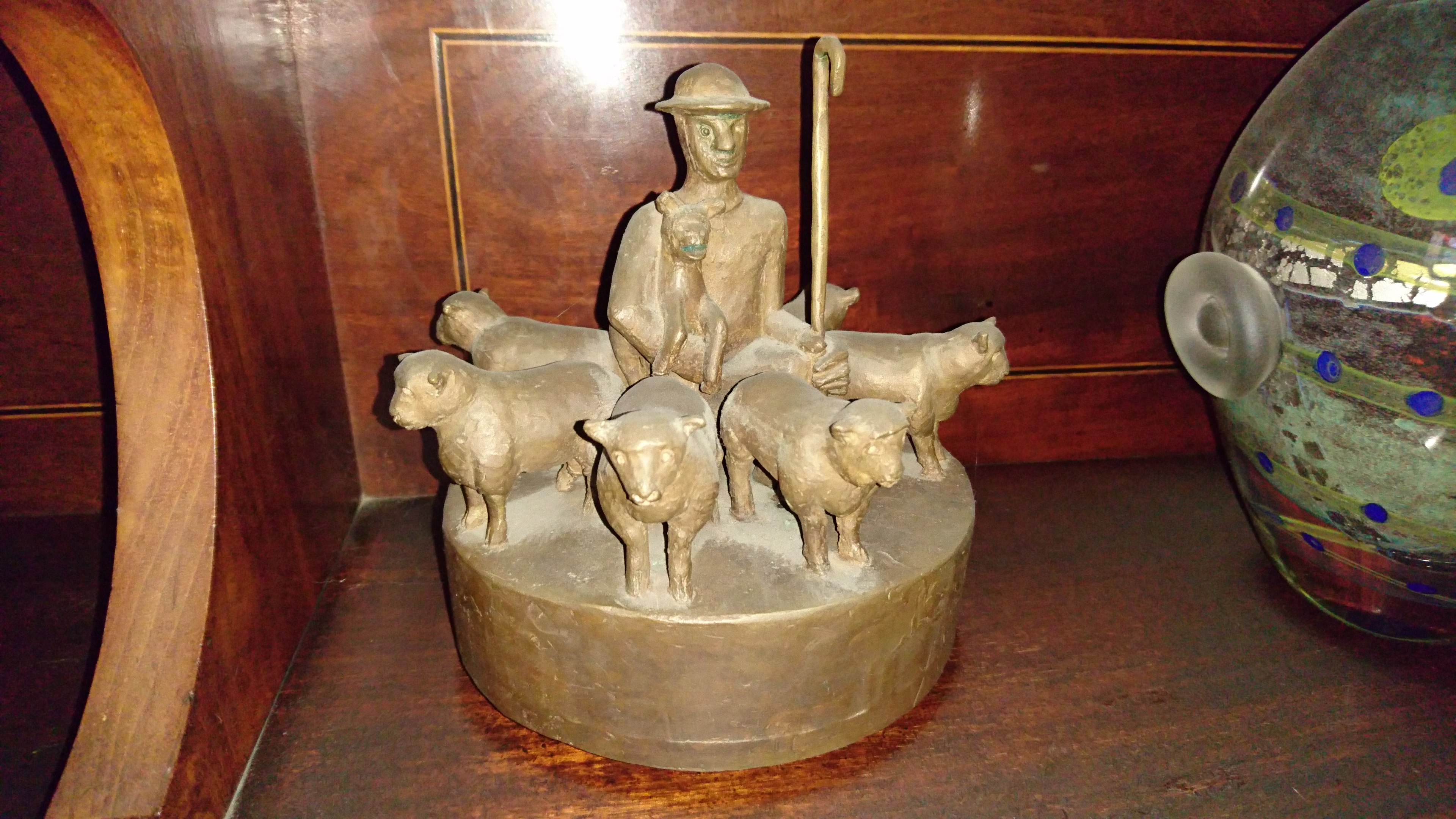 Bronze Shepherd and Sheep