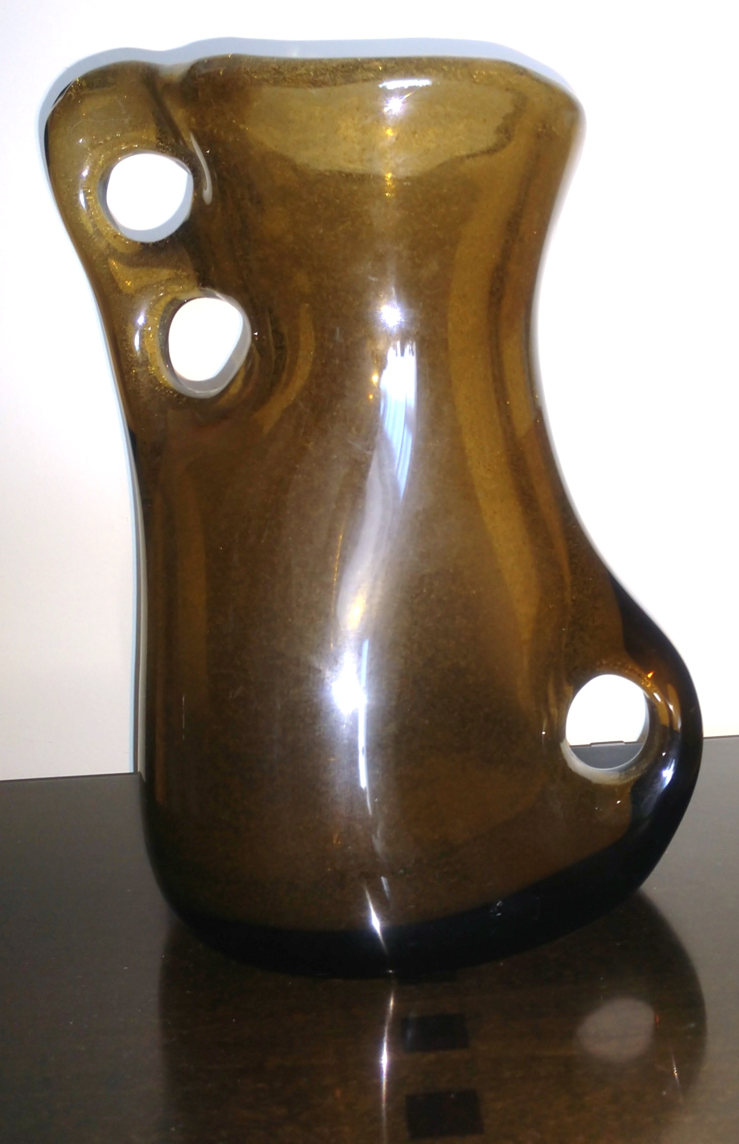 Glass Vase with internal fine bubbles possibly A.V.E.M.