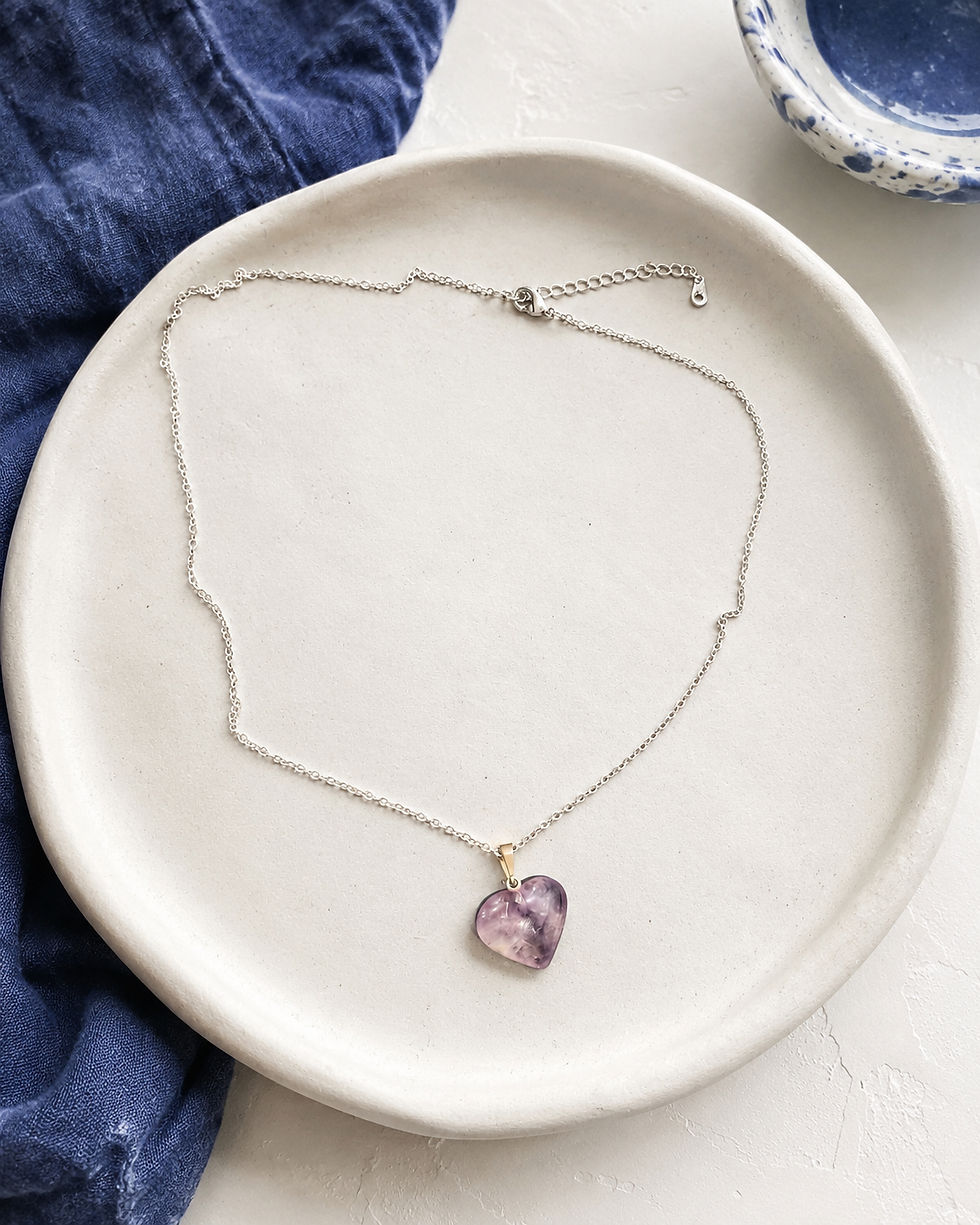 Thumbnail: Amethyst Heart Necklaces 