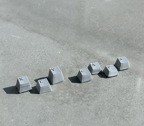 The Ergonomic TouchSense keycaps for Carpal Tunnel relief