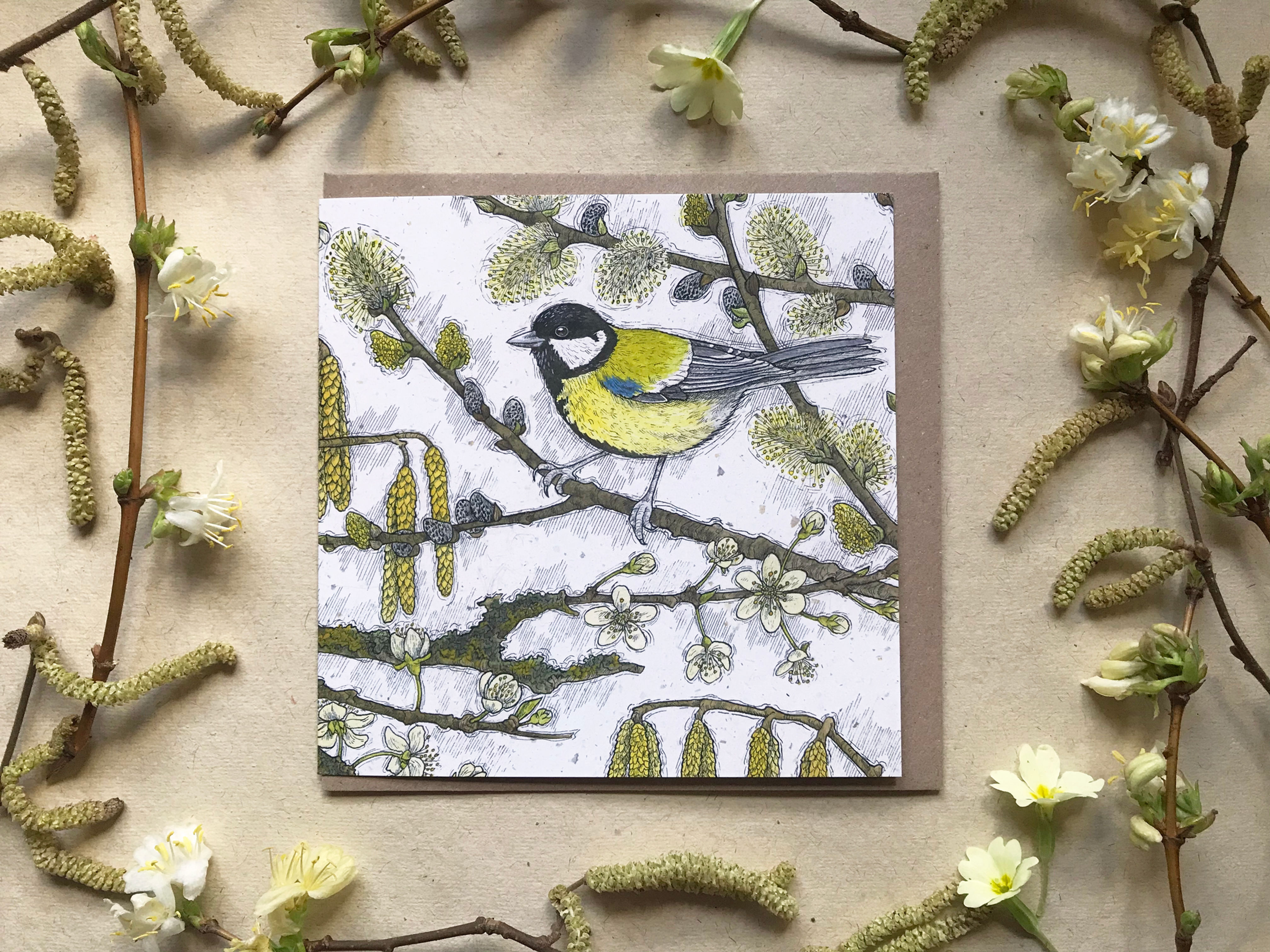 Spring Hedgerow Card