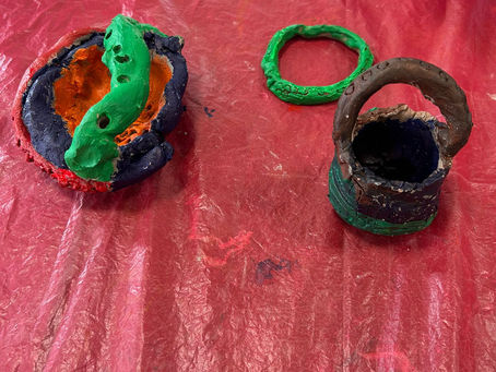 Fairwater Day Centre – Painting Clay Pots