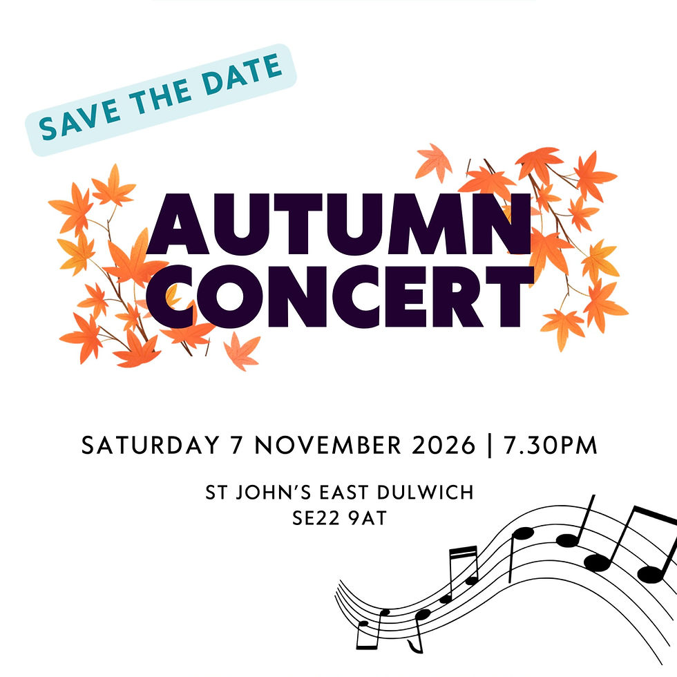 Save the Date! Autumn Concert