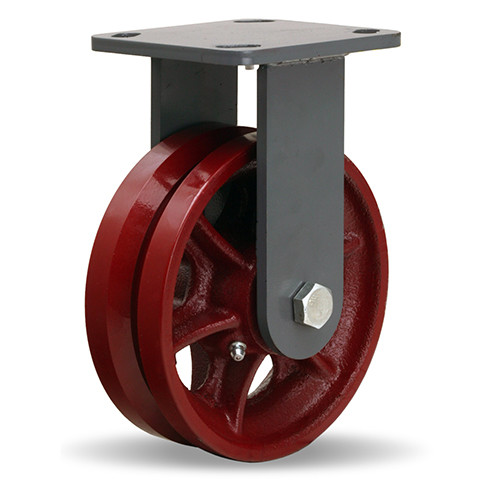 Rigid Caster Wh 6X2 VGrooved casters