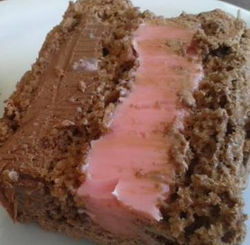 Strawberry and chocolate truffle