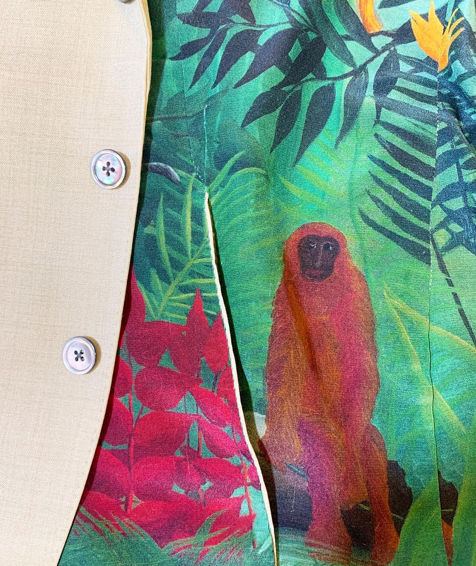 Thumbnail: Fashion Mint Rousseau Jungle Inspired Safari Blazer