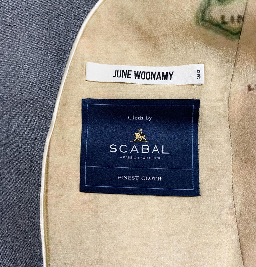 Thumbnail: Light Grey “UNBEATABLE HONG KONG” Four Season Wool Blazer