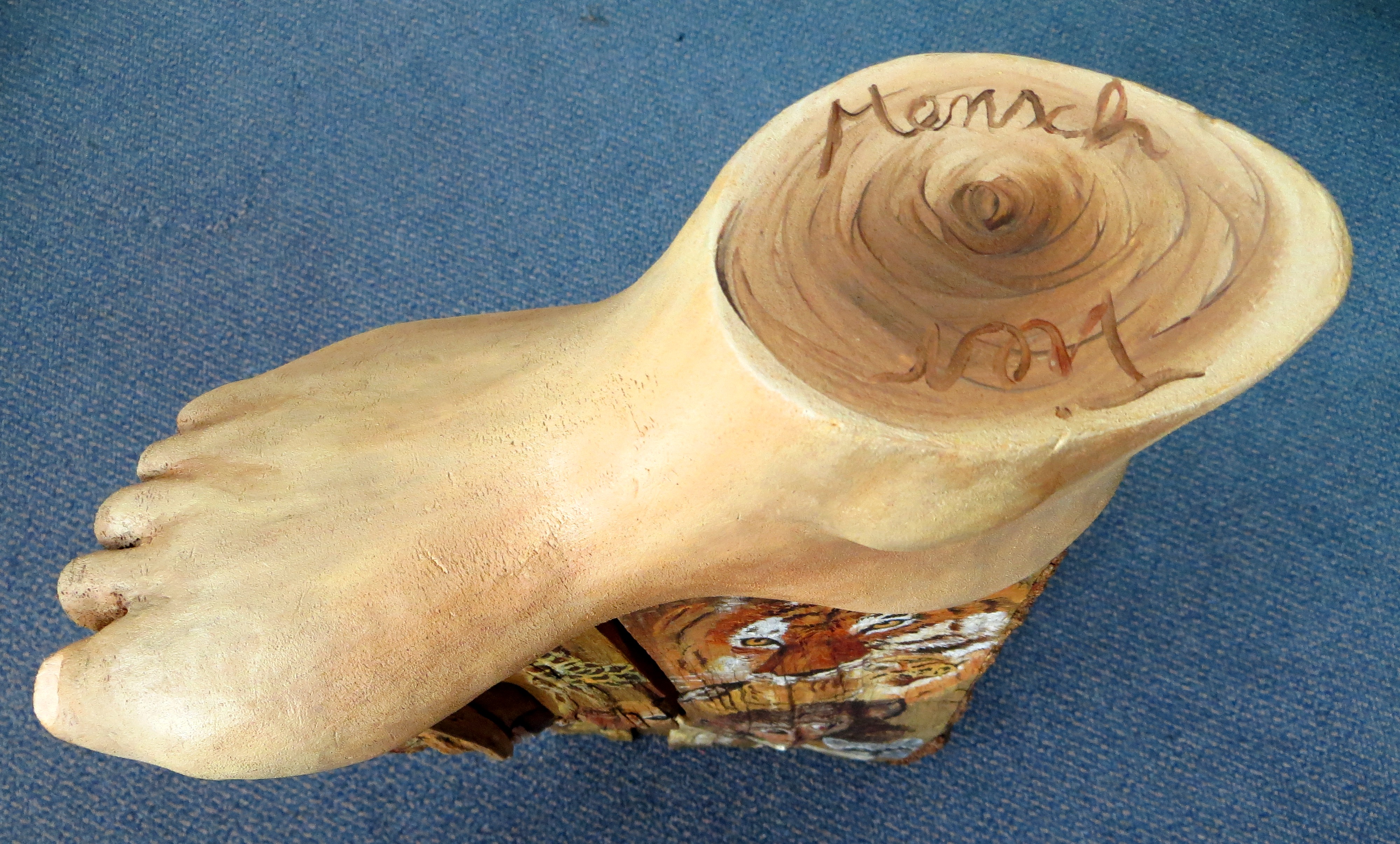 Mensch und Tier - Holz-Styrodur (oben)