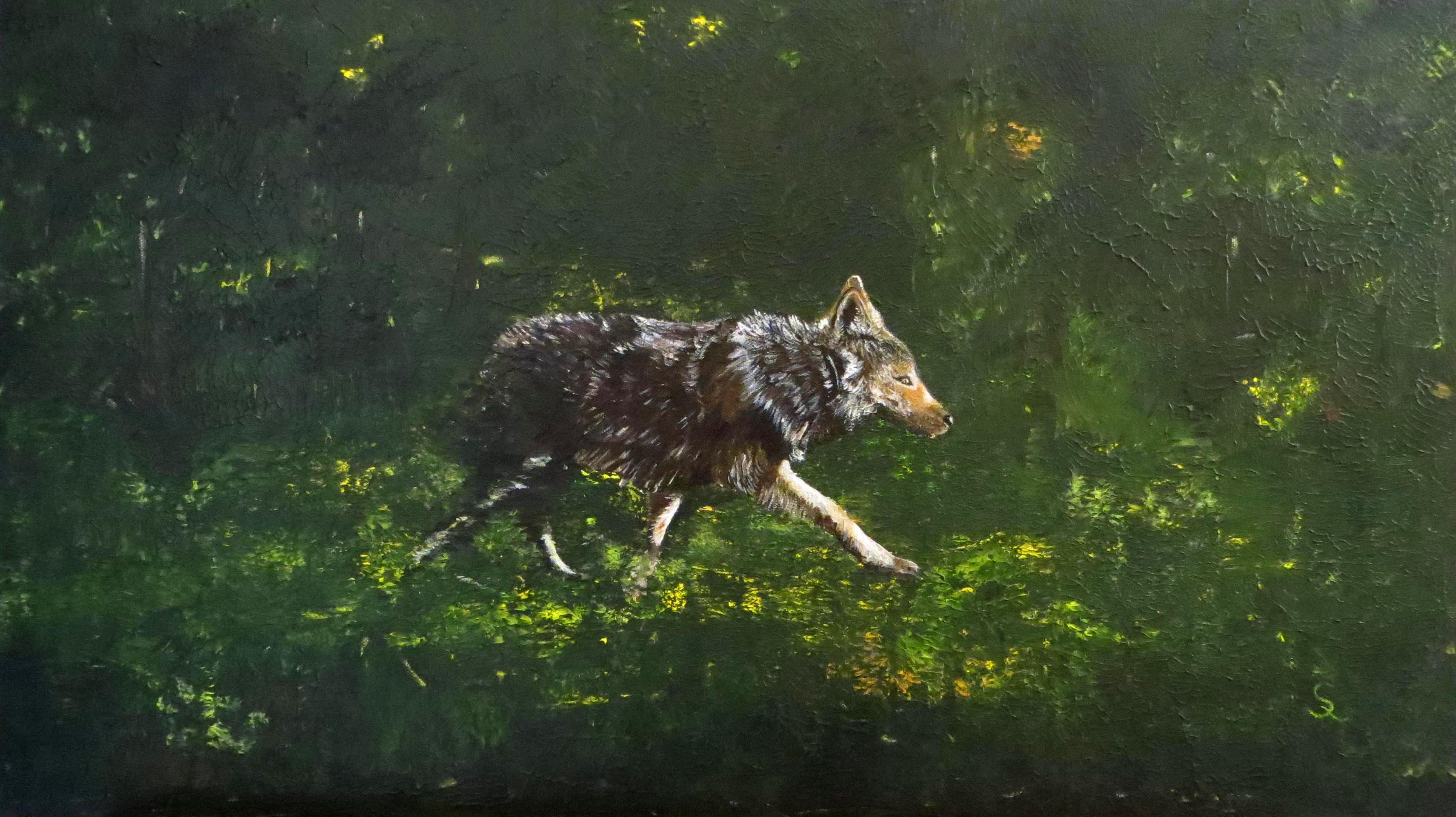 Omegawolf (70x40 Acryl)