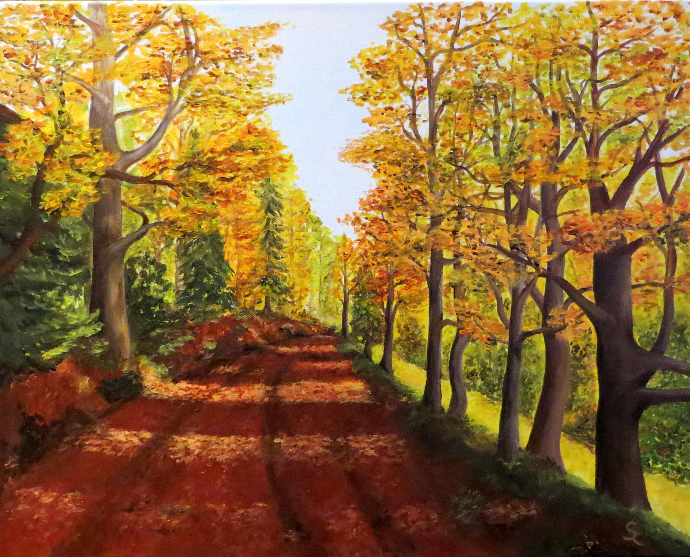 Herbst in der Mordschlucht (50x40 Acryl)