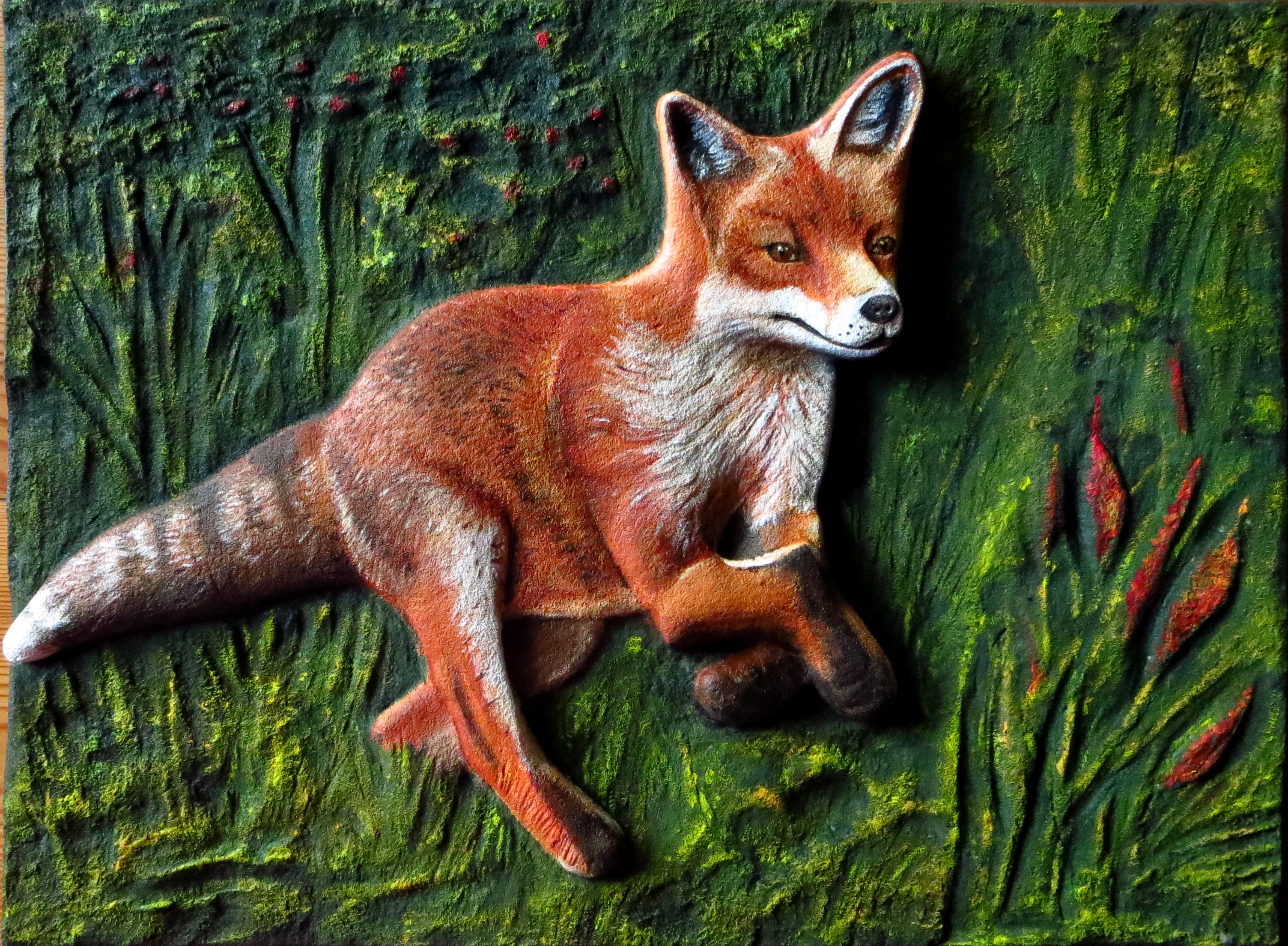 Freudensprung (Relief Acryl)