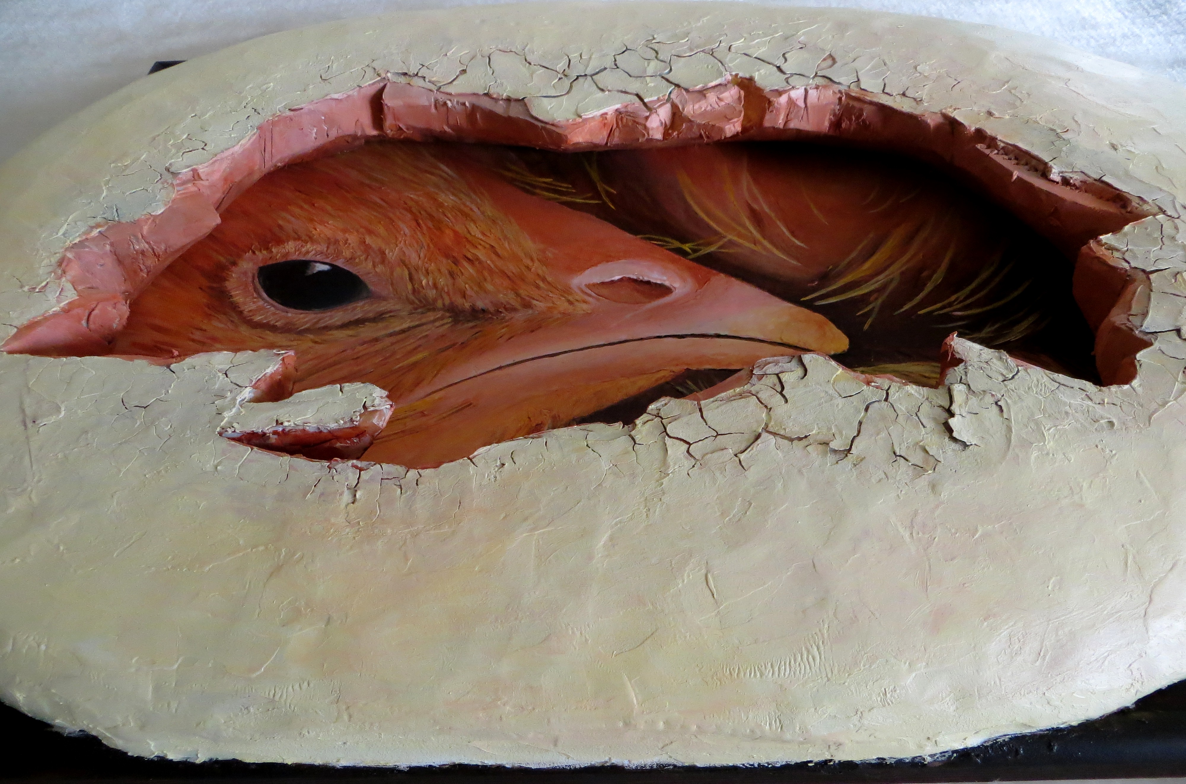 Lasst mich leben! (43x63x6) Acryl, 3D