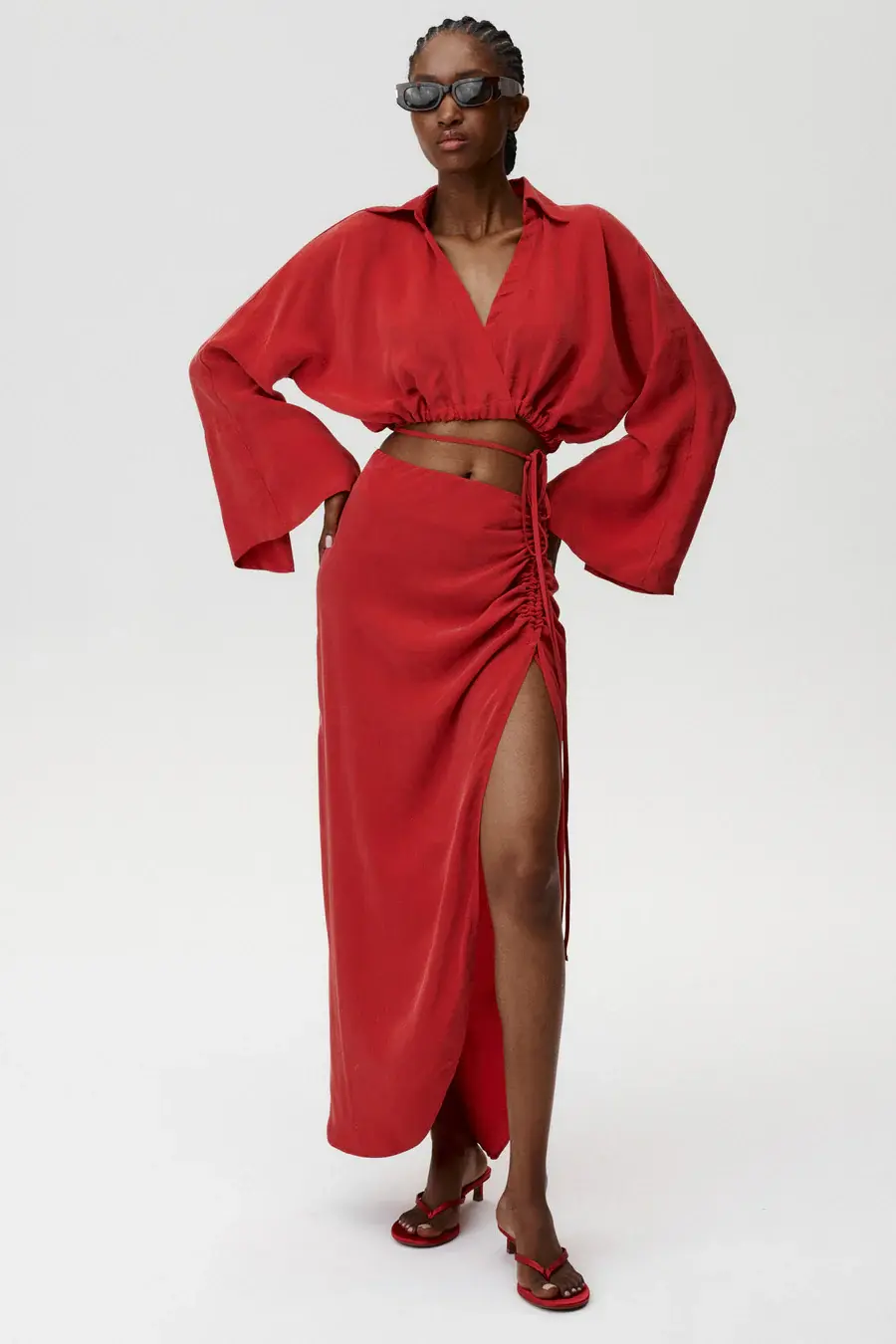 Rhea Skirt Red