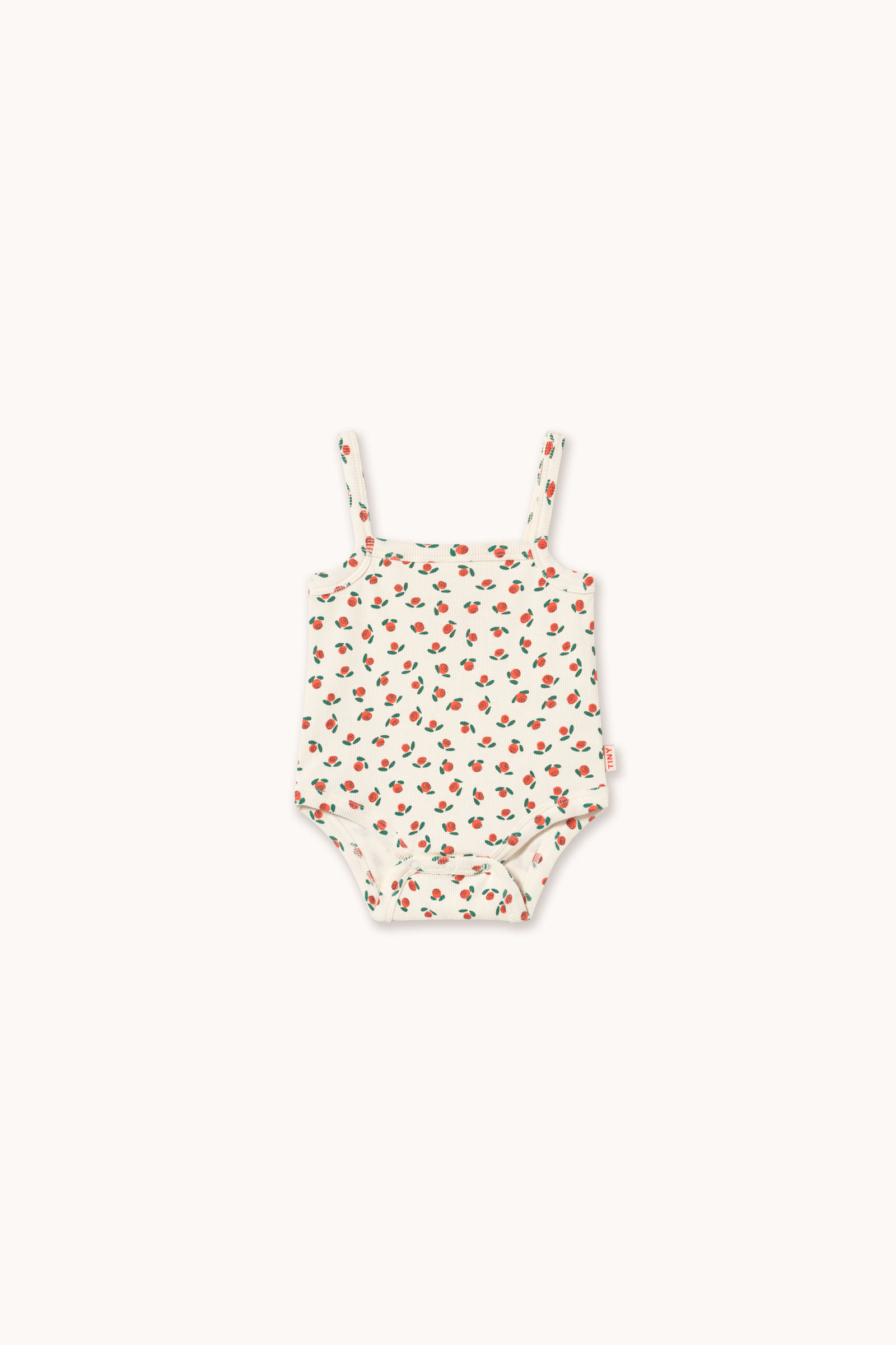 TINY ROSES RIB SLEEVELESS BODY