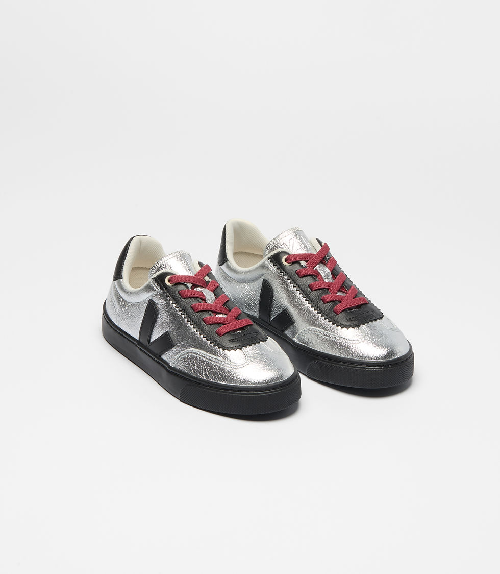 Thumbnail: VEJA X JELLY MALLOW SML VOLLEY LEATHER SILVER
