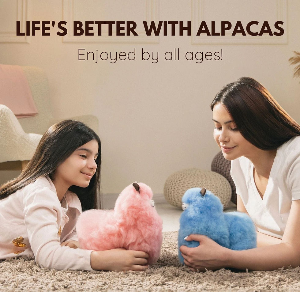 Thumbnail: Naturals - Small (23cm) - Alpaca Stuffed Animal- Sandstone