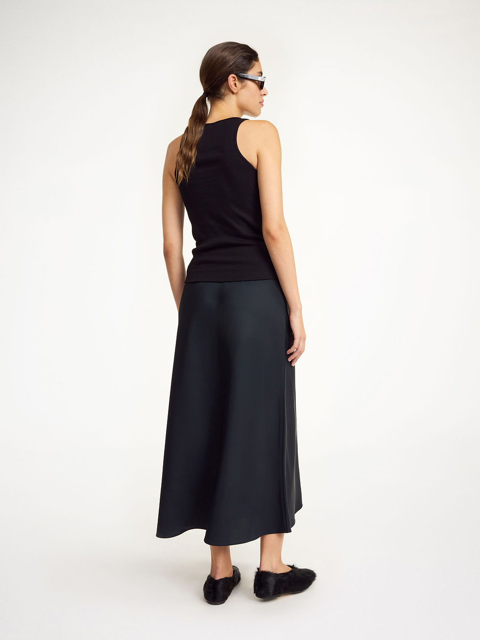 Thumbnail: Amani organic cotton tank top- black