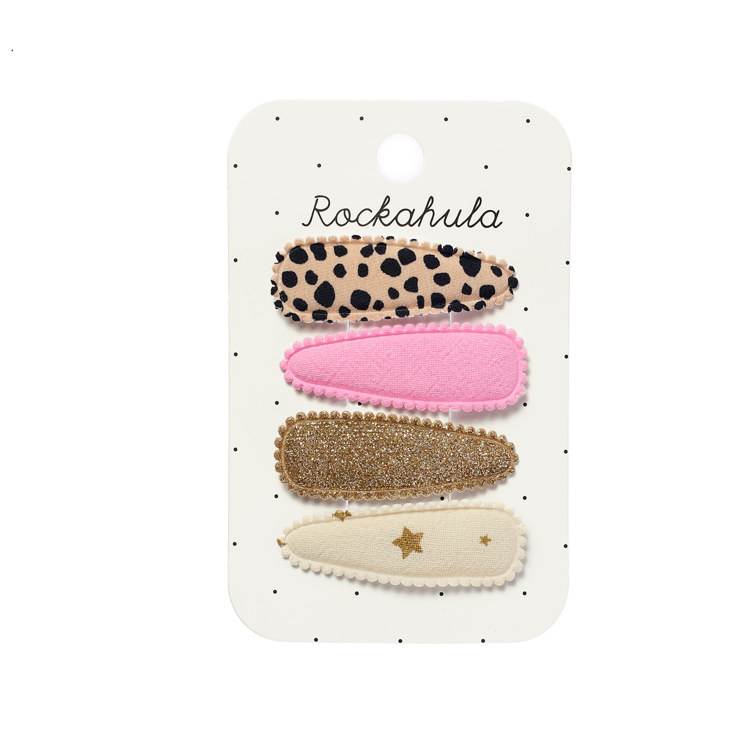 Leopard Fabric Clip Set