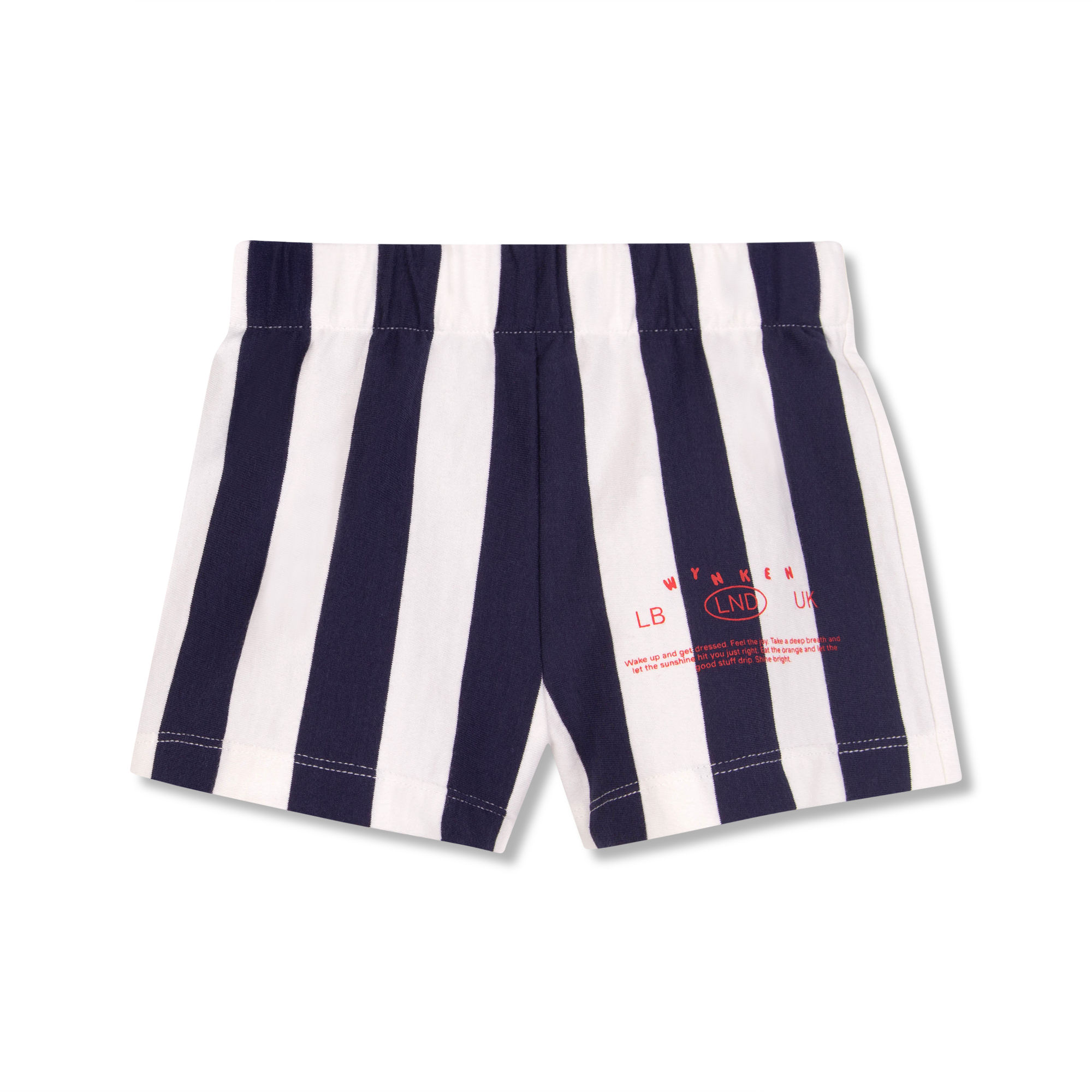 MINI BON BON SHORT- NAVY DECK STRIPE VERTICAL