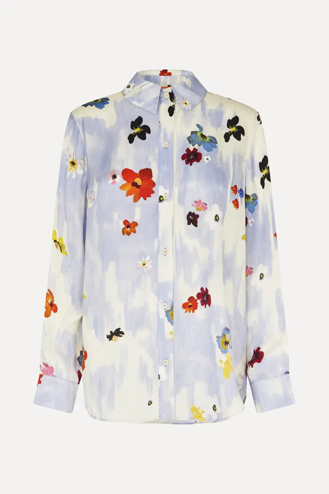 Long Sleeve Shirt - Skyfall Flowers