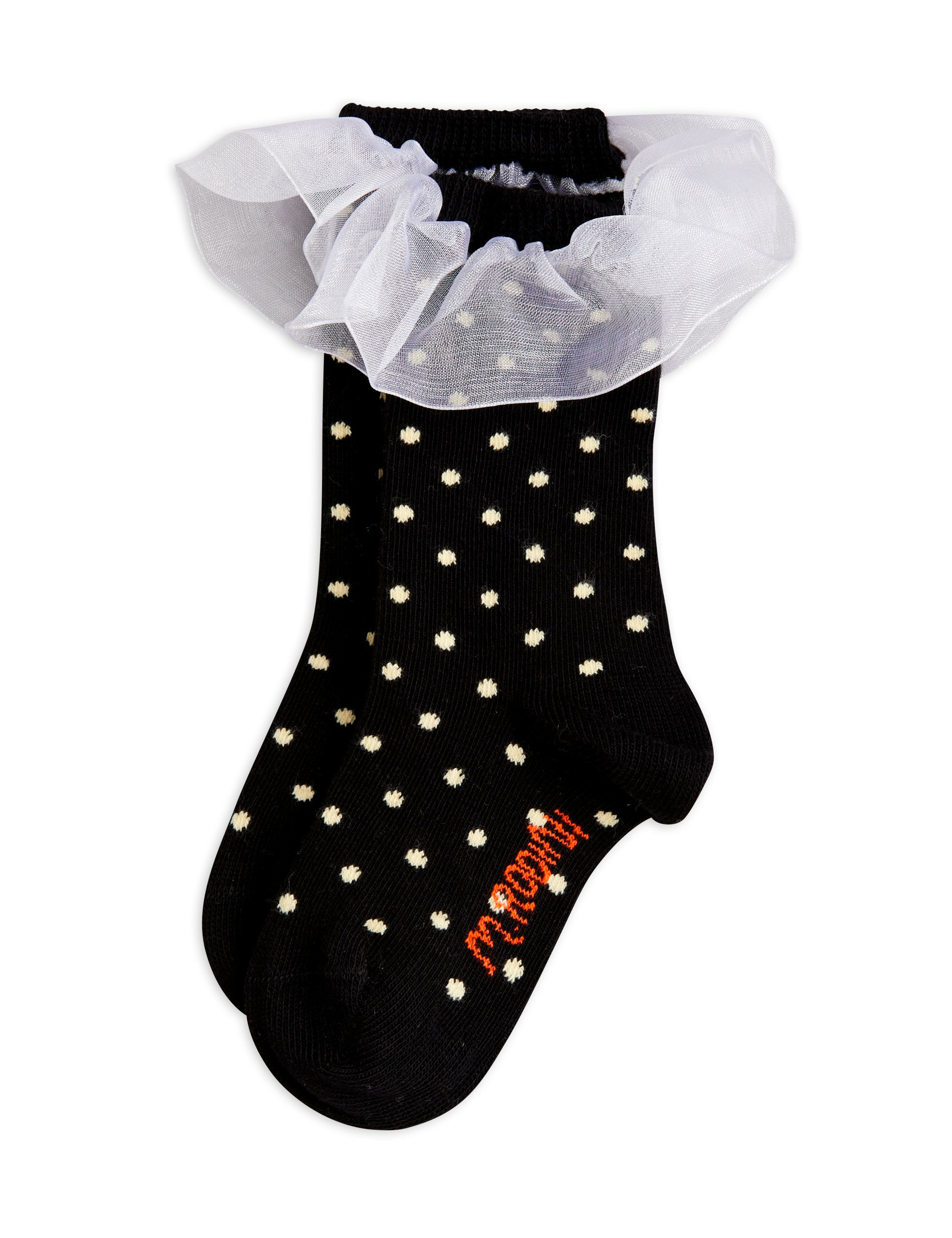 Polka dot frill 1-pack socks