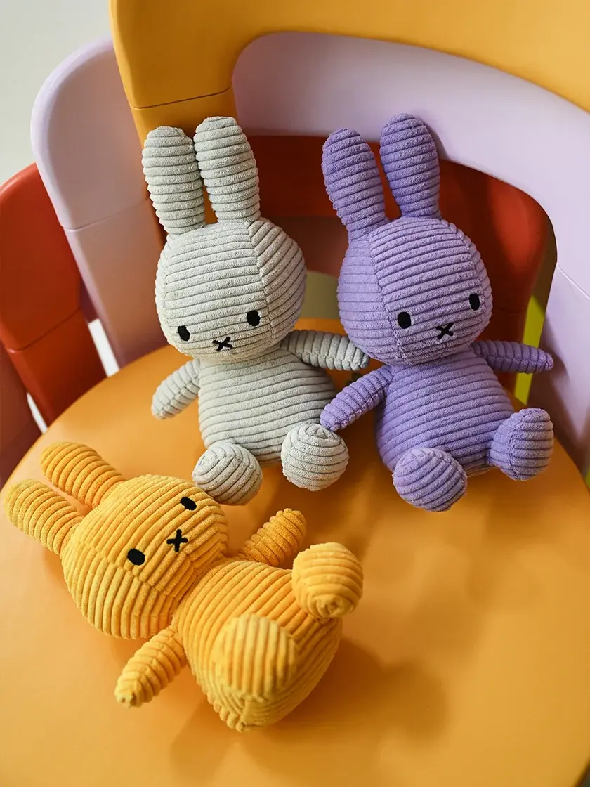 Thumbnail: Miffy ECO Corduroy | Purple- 23 cm